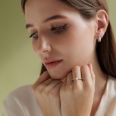 Cercei argint cu perle naturale albe și cristale, cu tortițe DiAmanti SK25474EL_W-G Cercei argint cu perle naturale albe și cristale, cu tortițe DiAmanti SK25474EL_W-G